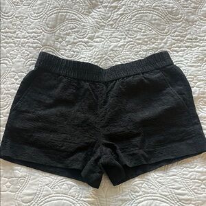 JCrew elastic band black shorts